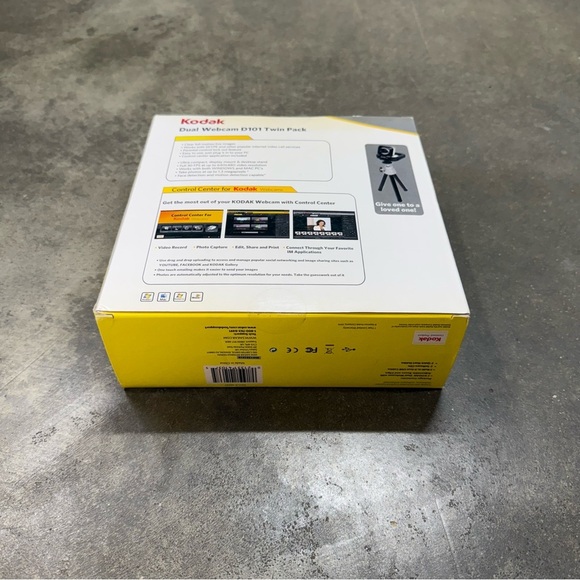 Vintage Kodak Dual Webcam Twin Pack USB w/ Mic New in Box - Picture 5 of 5